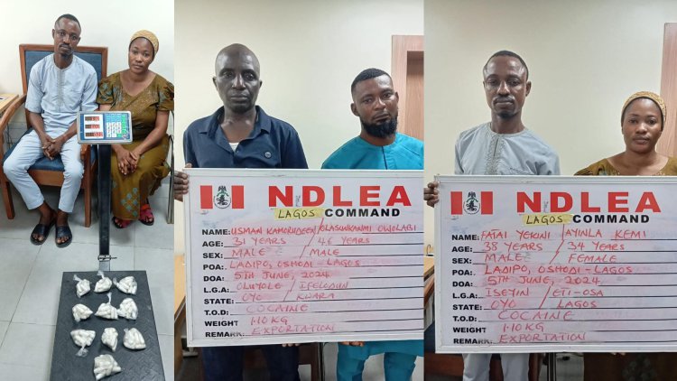 Hajj 2024: NDLEA arrests intending pilgrims with cocaine consignments in Lagos