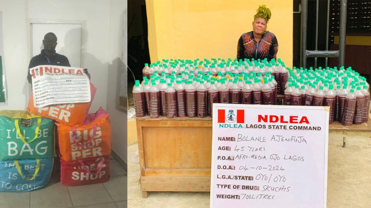 Canadian lady arrested at Lagos airport as NDLEA intercepts N9b worth opioids in Rivers