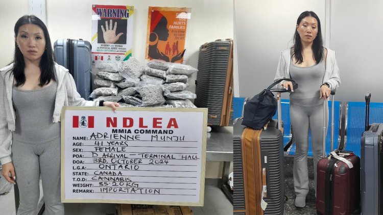 Canadian lady arrested at Lagos airport as NDLEA intercepts N9b worth opioids in Rivers