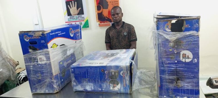 Engineer in NDLEA custody over illict drug consignments concealed in pressure machines