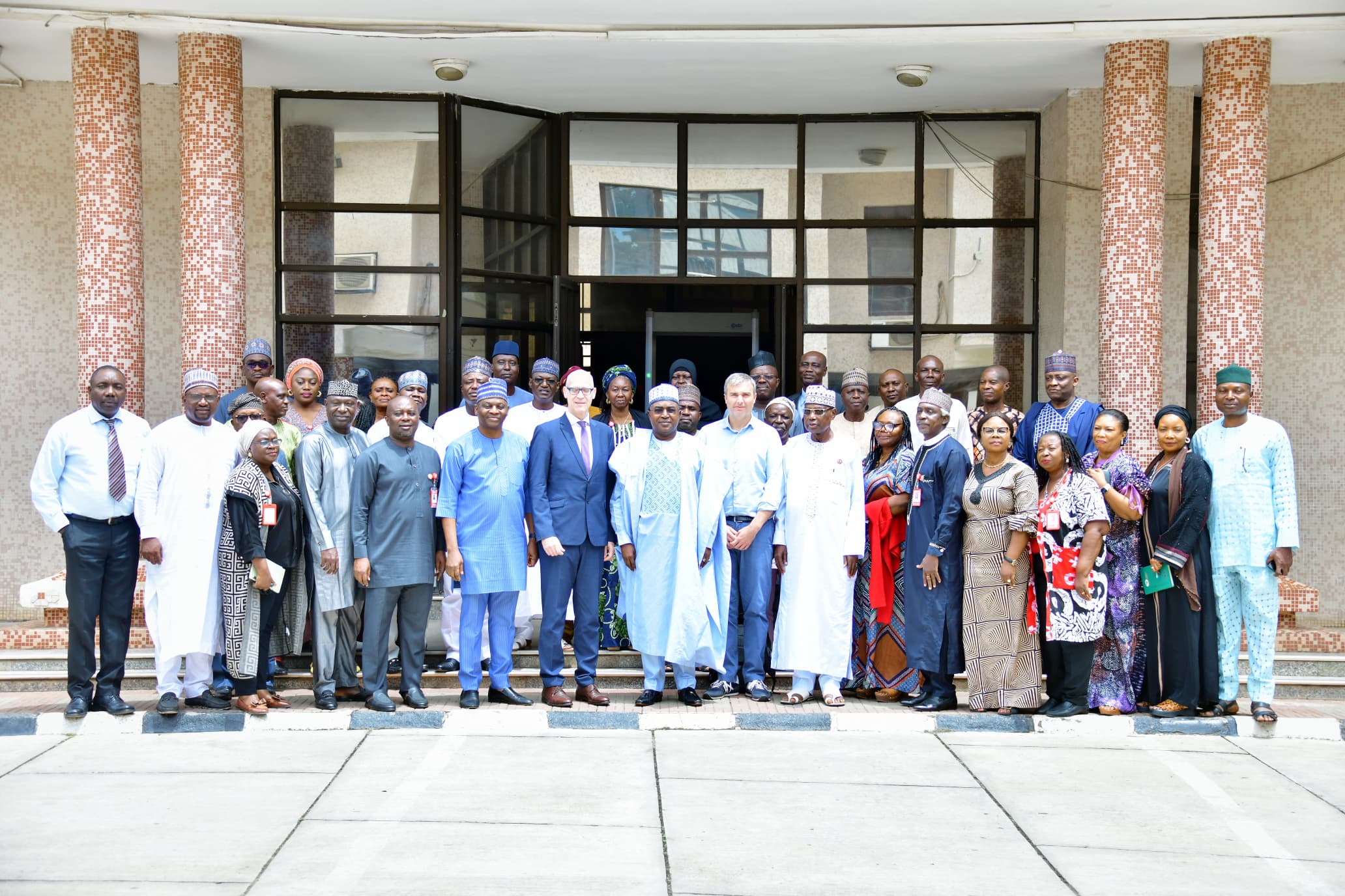 Photos: Chairman/CEO of NDLEA, Brig. Gen. Mohamed Buba Marwa (Rtd) CON, OFR,  alongside top officials of the agency receives the outgoing UNODC Country Rep ....