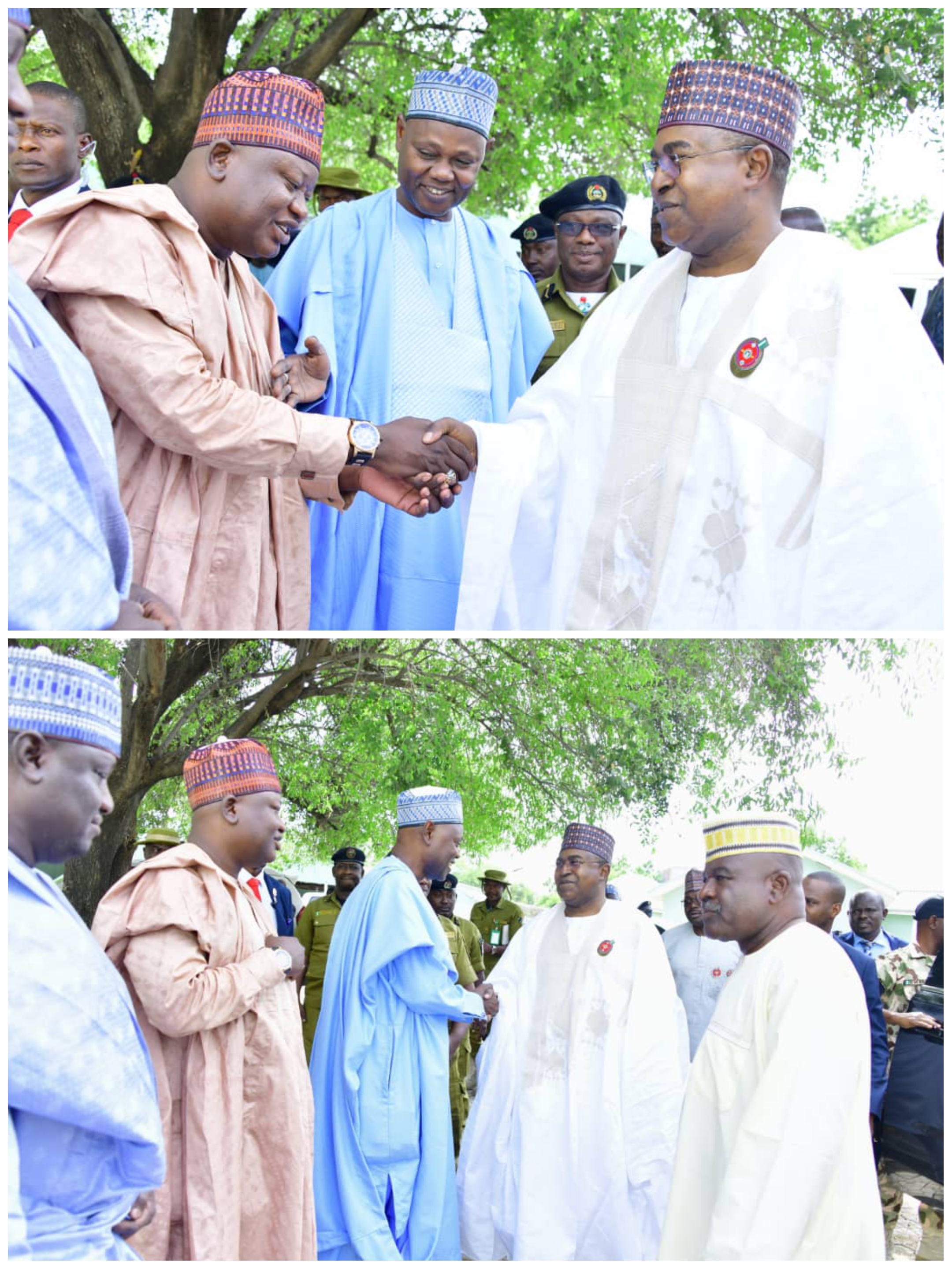 Photos: Chairman/CEO of NDLEA, Brig. Gen. Mohamed Buba Marwa (Retd), accompanied by senior officers of the Agency engaged Local Government Chairmen in Born ....